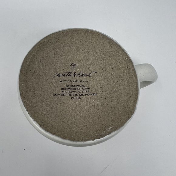 Hearth & Hand Magnolia JOY Mug Rustic Farmhouse Ivory Speck Stoneware  14oz - Picture 3 of 3